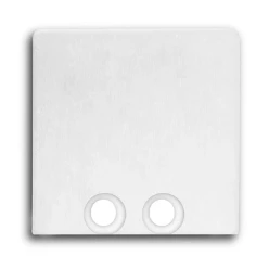 E58W End Cap White RAL9010 Profile PN8, 2 PCS