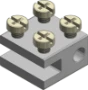 Aftakklem voor kabel Radiatorklem DKW Group RADIATORKLEM 1X16+1X6MM2 RECHT 56660012