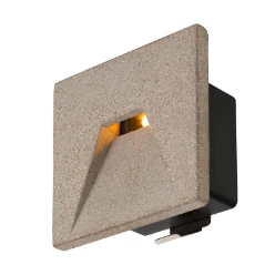 CONCRETO EL, wandinbouwarmatuur grijs, 3.2W, 45lm, 3000K