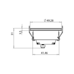 LED module | downlight | 700mA | 2,5W | alu | 3000K