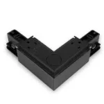 Elektrische onderdelen/toebehoren voor verlichtingsarmaturen MacBright 3F Hoekstuk 90gr Binnen Zwart