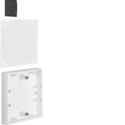 Opbouwbehuizing, 1-v, vlakke uitvoering, berker S.1 polarwit, mat