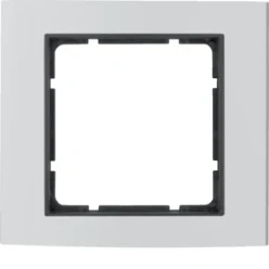 Afdekraam schakelmateriaal berker HAGER AFDEKRAAM 1V, ALUMINIUM/ANTRACIET, B.3 10113004