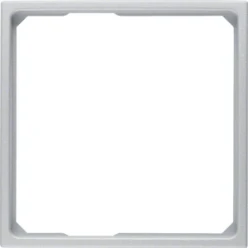 Adapterring voor centrd. 50 x 50 mm, berker S.1/B.3/B.7, alulook