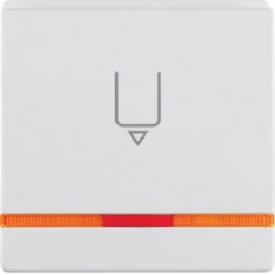 Hotelcard-centrd. voor pulsdr. berker Q.1/Q.3/Q.7, polarwit