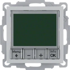 Therm. met display, berker S.1/B.3/B.7, alulook