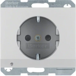 WCD RA met led-oriëntatieverl. berker K.1/K.5, aluminium