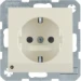 Wandcontactdoos berker Hager WCD RA met led-oriëntatieverl. berker S.1/B.3/B.7, wit glz. 41098982