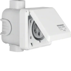 CEE WCD met klapd. 5-polig 16 A, inbouw