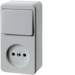 Schakelaar/wandcontactdoos combinatie berker BERKER BK OPB WISSEL COMBI   POLARWIT 61673649