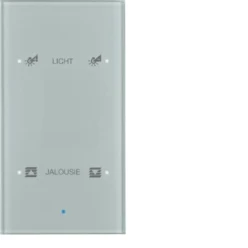 KNX-touch geconfig. 2-v, berker TS Sensor glas, alu