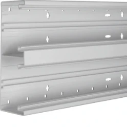 BR65 bodemprofiel, 65x210 mm dubbel, pvc, lichtgrijs