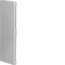 BR65 eindplaat 65x210 mm 2x80 mm, halogeenvrij, lichtgrijs