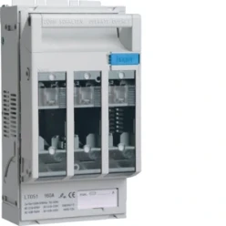 Mespatroonlastscheider NH00 met kooiklemmen 3 x 125 A, voor op montage
