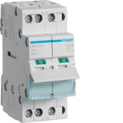 Modulaire lastscheider 3-polig 16 A, grijze tuimel