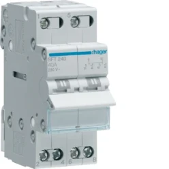 Modulaire omschakelaar 2-p 40 A, NO.NC, I-0-II, common point boven