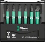 Bitset Wera Bit-Check 6 TX Impaktor 1