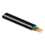 Voedingskabel < 1 kV, voor beweegbare toepassingen VMVS plat ICC ICC VMVS PLAT 2X0,75MM ZW 100M 763498