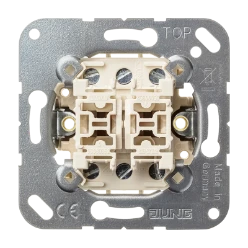 Drukcontact  JUNG Impulsdrukker m.2x2 maakcontacten+nulst. 532-4EU