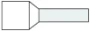 Adereindhuls Adereindhuls geisoleerd Klemko G 496-N ADERHULS 16MM2 L12MM WT 720100