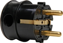 Geaarde stekker Stekkers & contrastekkers Kopp 1785.0500.0 zij-invoer zwart