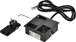VersaHIT Dual, 2V RA 2m, kleur: zwart mat