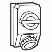 Hypra geschakelde contactdoos 32A - 230V - 2P+A - CEE - IP66/67-55
