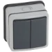 Installatieschakelaar Schakelmateriaal Legrand Plexo66 dubbelwisselschakelaar 20A compleet (PF à 240 C62) 684604