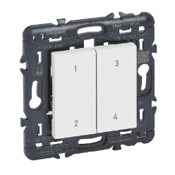 Valena NWN draadl. batterijl. scenariobediening met 4 drukknoppen wit