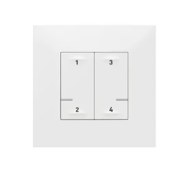Valena NWN scenariobediening 4 drukknoppen-draadloos - 2 modules - wit