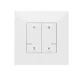 Radiofrequent zender Schakelmateriaal Legrand Valena NWN scenariobediening 4 drukknoppen - draadloos - 2 modules - wit 741802