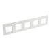 Afdekraam schakelmateriaal Schakelmateriaal Legrand Valena afdekraam 5 mechanismen hor/vert centerafstand 71mm wit 741105