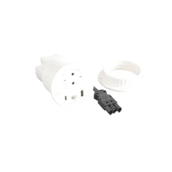 Incara Disq80 - wit- 1 WCD +1 USB A+C +1 RJ45 CAT6 UTP + Wieland GST18