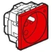 Wandcontactdoos Schakelmateriaal Legrand Wandcontactdoos Mosaic met LED+ positioneerpen 1-voudig penaarde (PF à 1000 C62) 077115