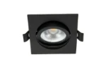 Downlight/spot/schijnwerper MACBRIGH 5W 450lm 2700K 45° Black incl DimD
