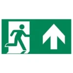 Pictogram noodverlichting MacBright A man pijl uit/omhoog 4mm DZ