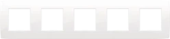 Vijfvoudige afdekplaat, 71 mm centerafstand, Niko Original bright whit