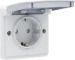 Wandcontactdoos Switches & Sockets Niko HYDRO WCD. RANDAARDE 700-36800