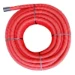 Kunststof geribde kabelbeschermslang Mantelbuis PE-HD Conex Mantelbuis PE-HD 40X33mm R50M Rood incl.trekdr.en mof MBR040