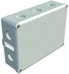 Doos voor montage op de wand/plafond  OBO KABELDOOS M25, 16MM 660V,IP54 178X144X71, UF, LICHTGRIJS 7035 2002523