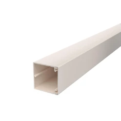 Leidingkanaal WDK OBO WAND- EN PLAFONDKANAAL MET BODEMPERFORATIE 60X60X2000, PVC, CREMEWIT 6021948