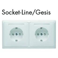 Socketline flex-apparaatcombinatie,STANDARD Inline wit
