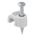 Spijkerclip Nagel-Fix OBO ISO-nagelclip 5mm, L18, PP, zuiver wit 9010 225379