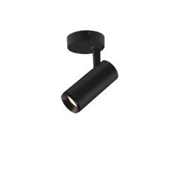 NUMINOS® SPOT PHASE S, Indoor led plafondopbouwlamp zwart/zwart 3000 K