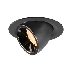 NUMINOS® GIMBLE M, plafondinbouwarmatuur zwart/chroom 2700K 55°
