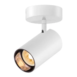ASTO TUBE, plafondopbouwarmatuur, cilindrisch, GU10, 1x max. 10W, wit