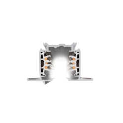 S-TRACK 3-fasen-inbouwrail, hoogvoltagerail, DALI, PHASE, 4m, wit