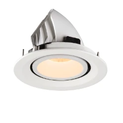 NUMINOS® GIMBLE M, plafondinbouwarmatuur wit 2700K 40°