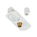 Elektrische onderdelen/toebehoren voor verlichtingsarmaturen 1~ SYSTEM SLV SLV 1-FASE RAIL PENDELADAPTER WIT INCL. TREKONTLASTING EN DRAADEIND 143121