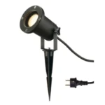 Tuin-/voetpadverlichtingsarmatuur SLV NAUTILUS 15 QPAR51 SPIKE black IP65